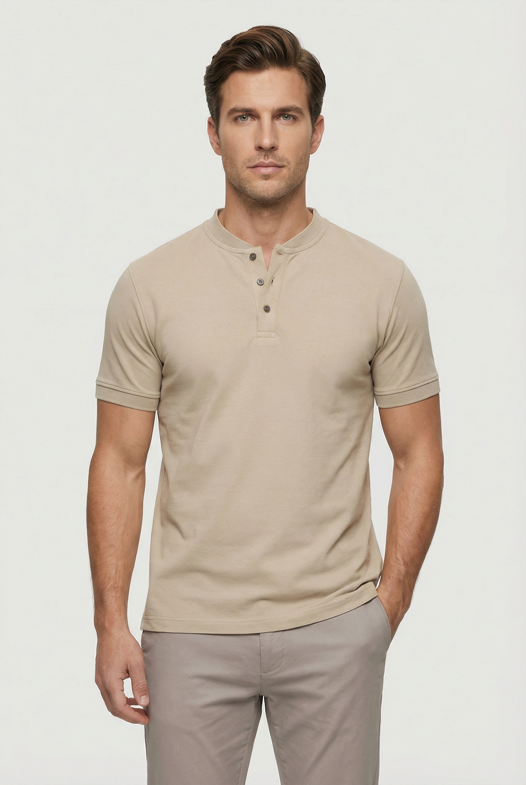 Men’s Short Sleeve Polo Shirt in Cotton