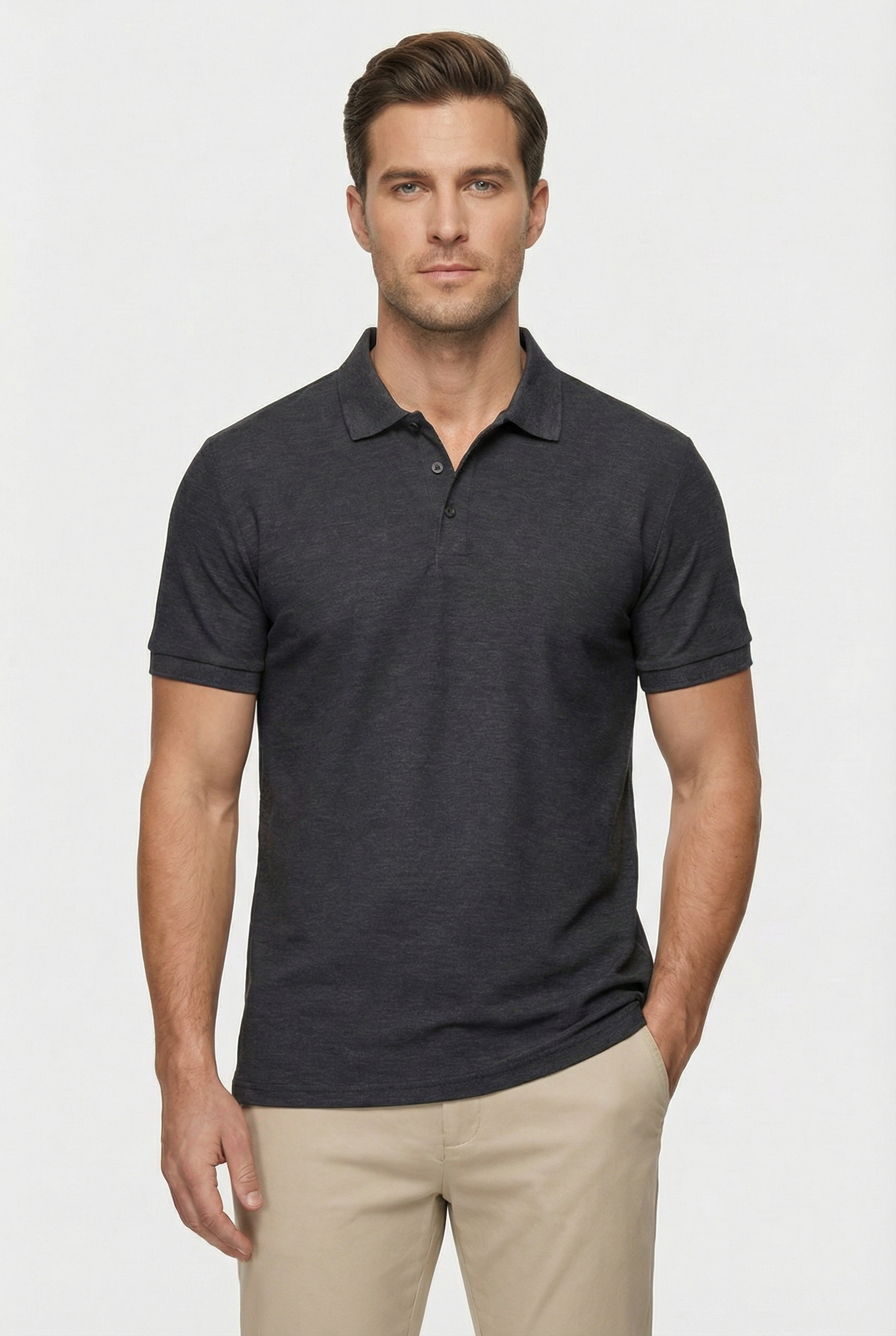 Men’s Short Sleeve Polo Shirt in Cotton