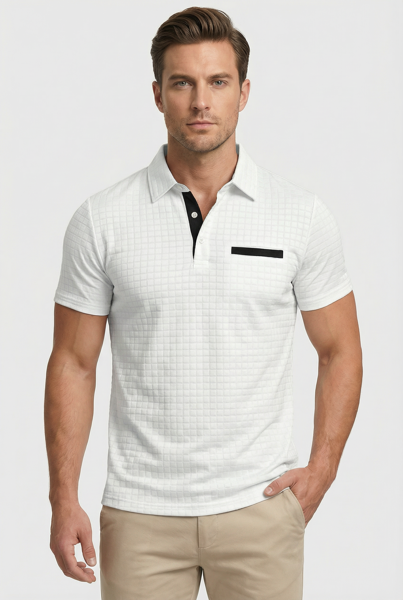 Men’s Short Sleeve Polo Shirt in Polyester